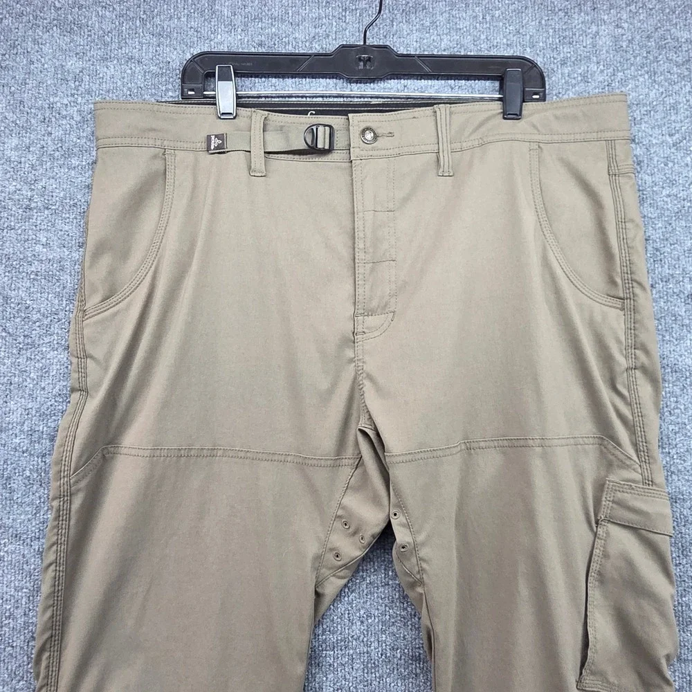 PrAna Straight Fit‎ Cargo Pants Mens 40x32 Khaki Outdoor Hiking Camping